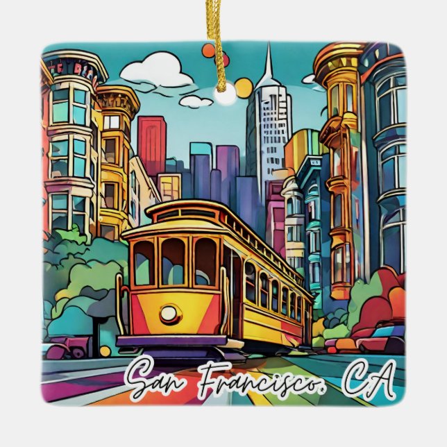 Ornement de Noël collectif - San Francisco CA (Devant)