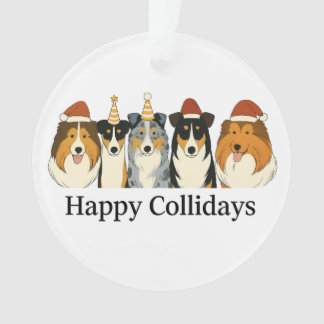 Ornement de Noël Collie