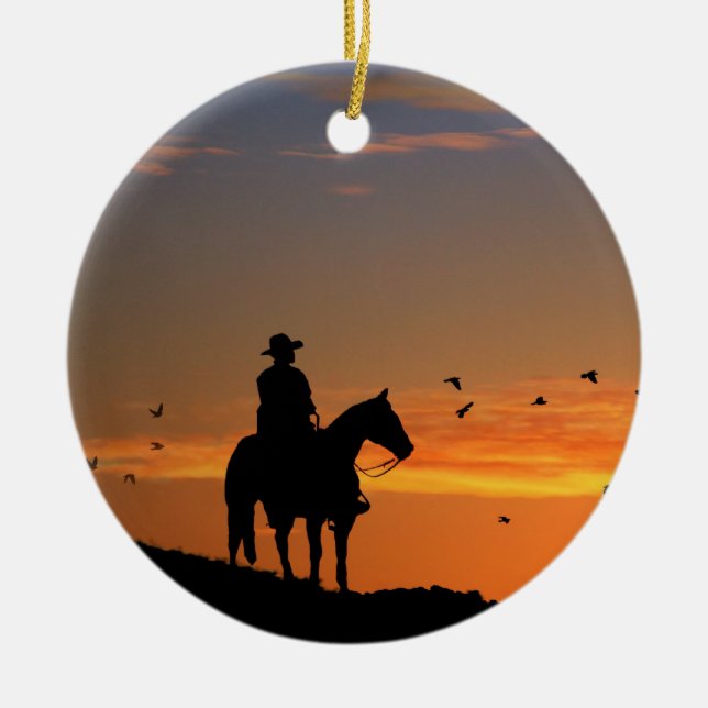 Ornement de Noël Cowboy (Devant)