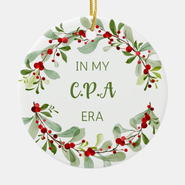 Ornement de Noël CPA (Devant)