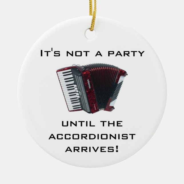 Ornement de Noël d'ACCORDÉON (Devant)