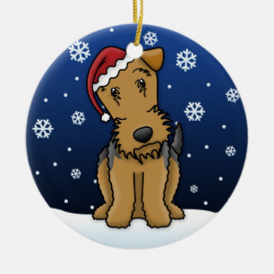 Ornement de Noël d'Airedale Terrier de bande