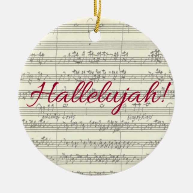 Ornement de Noël d'alléluia (Devant)