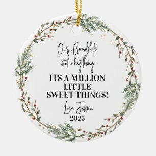 , Ornement de Noël d'amitié Meilleur cadeau d'ami