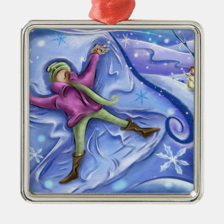 Ornement de Noël d'ange de neige