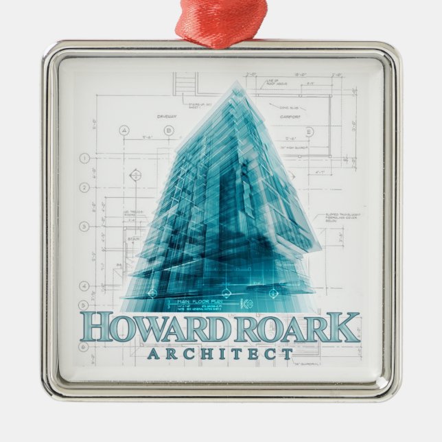 Ornement de Noël d'architecte de Howard Roark (Devant)