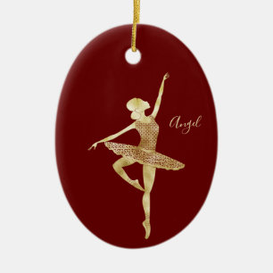 Ornement de Noël de ballet personnalisé pour danse