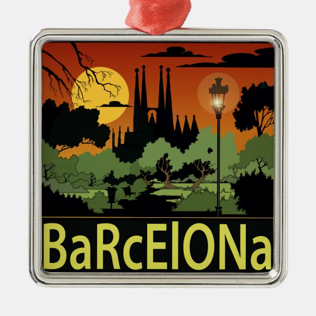 Ornement de Noël de Barcelone (Devant)