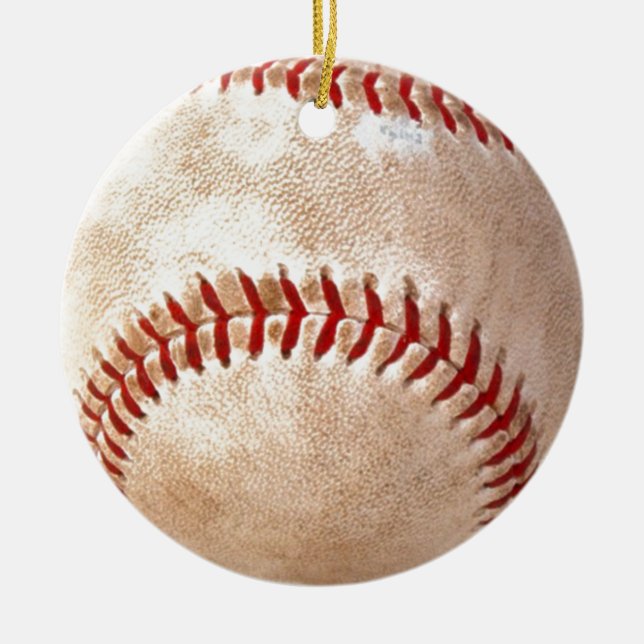 Ornement de Noël de baseball (Devant)