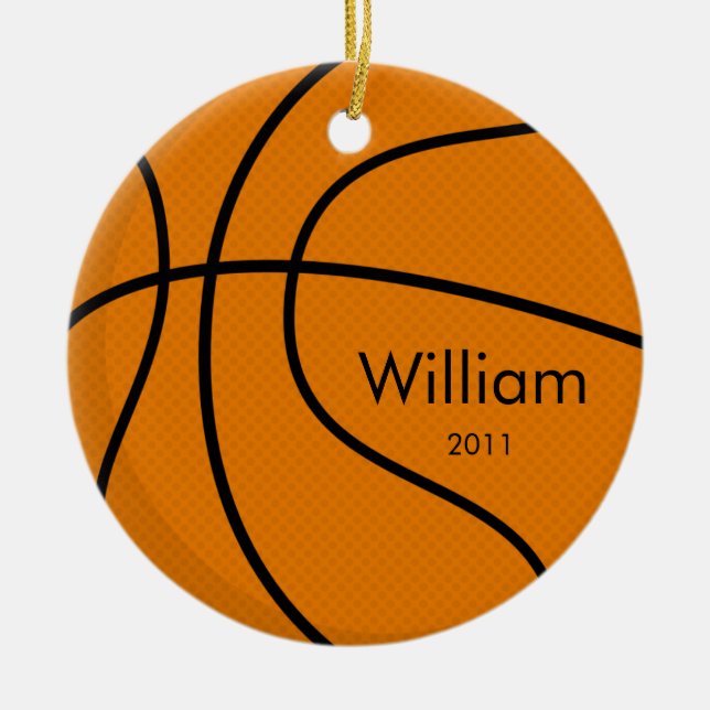 Ornement de Noël de basket-ball (Devant)