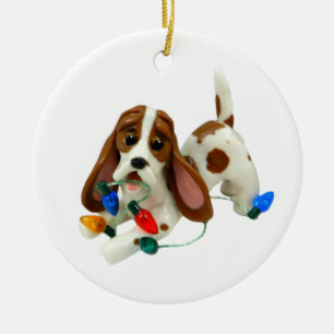 Ornement de Noël de Basset Hound