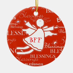 Ornement de Noël de bénédictions d'ange de