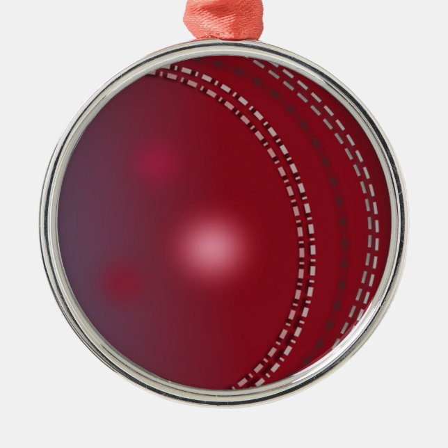 ornement de Noël de boule de cricket (Devant)