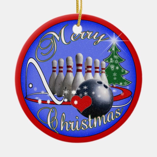 ORNEMENT DE NOËL DE BOWLING (Devant)