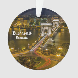Ornement de Noël de Bucarest Roumanie