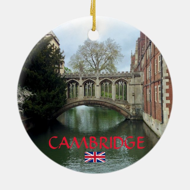Ornement de Noël de Cambridge (Dos)