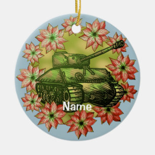 Ornement de Noël de char d'assaut