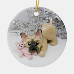 Ornement de Noël de Chien-taureaux français