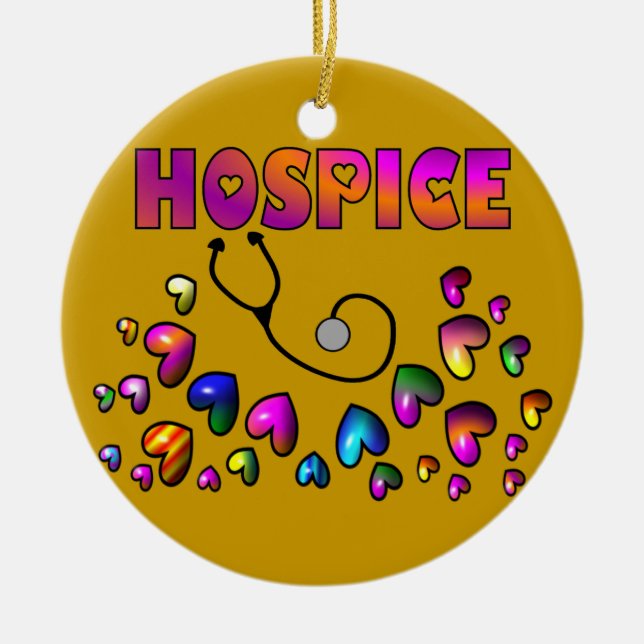 Ornement de Noël de COEURS d'HOSPICE (Devant)
