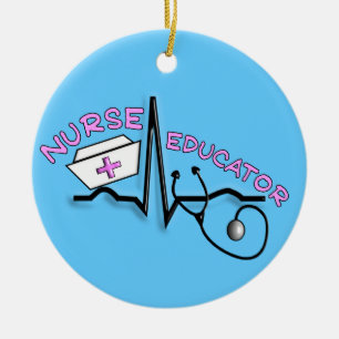 Ornement de Noël de conception de l'éducatrice Q