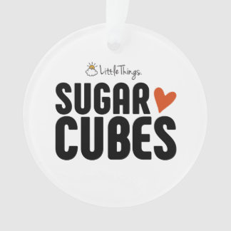 Ornement de Noël de cube en sucre