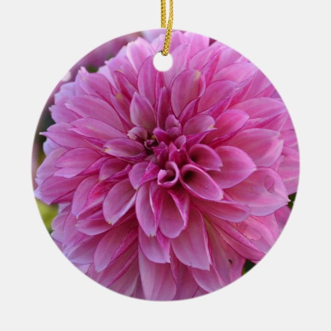 Ornement de Noël de dahlia d'automne (Devant)