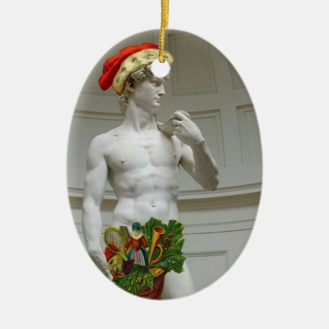 Ornement de Noël de David Père Noël (Devant)