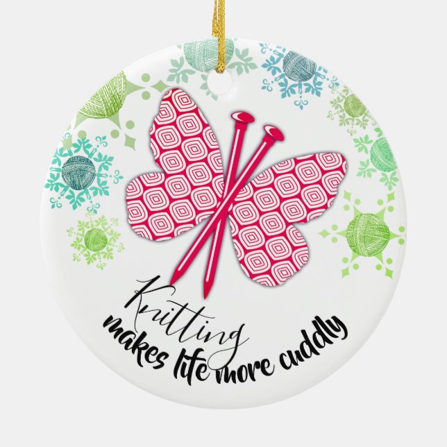 Ornement de Noël de fil de papillon d'aiguilles de (Dos)