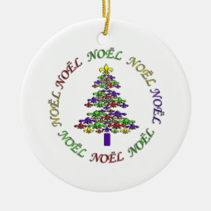 Ornement de Noël de Fleur de Lis Tree Noel