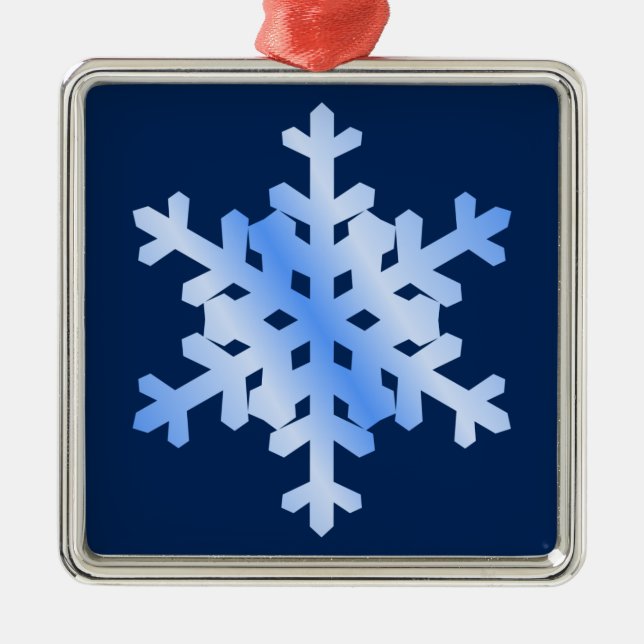 Ornement de Noël de flocon de neige (bilatéral) (Devant)