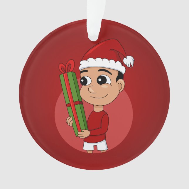 ornement de Noël de garçon (devant)