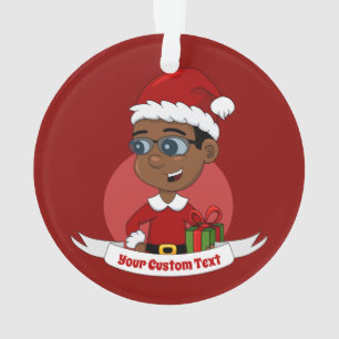 ornement de Noël de garçon