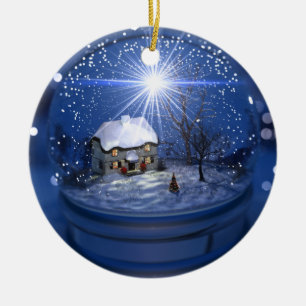 Ornement de Noël de globe de Starlight