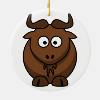 Ornement de Noël de gnou (gnou)