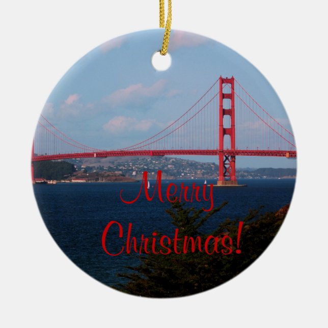Ornement de Noël de golden gate bridge (Devant)