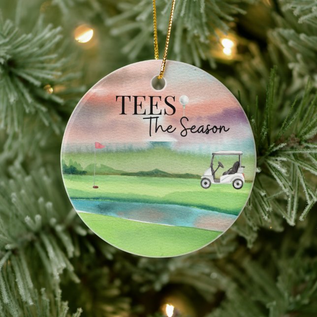 Ornement de Noël de golf (Arbre)