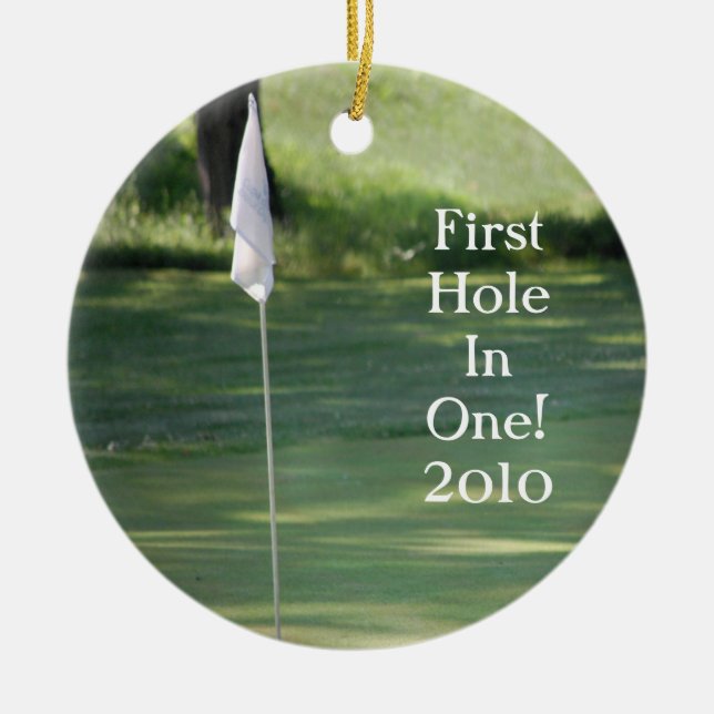 Ornement de Noël de golf (Devant)