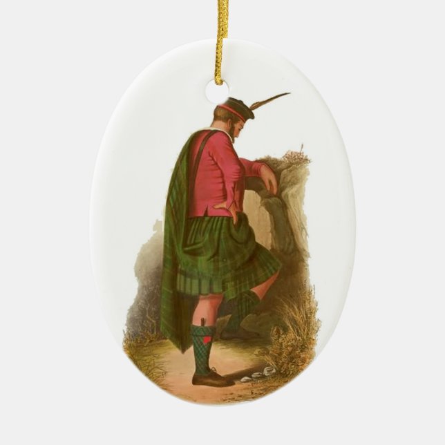 Ornement de Noël de Gunn de clan (Devant)