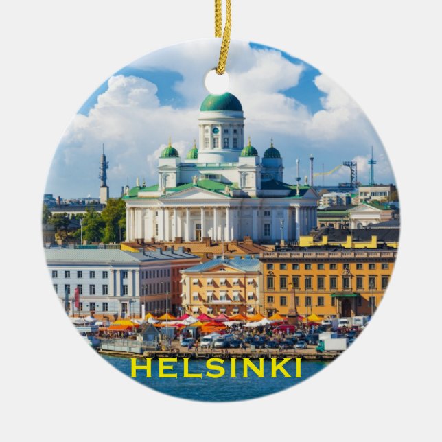 Ornement de Noël de Helsinki Finlande (Devant)