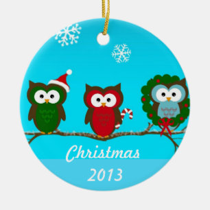 Ornement de Noël de hibou