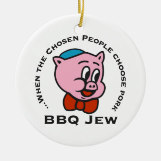 Ornement de Noël de juif de BBQ