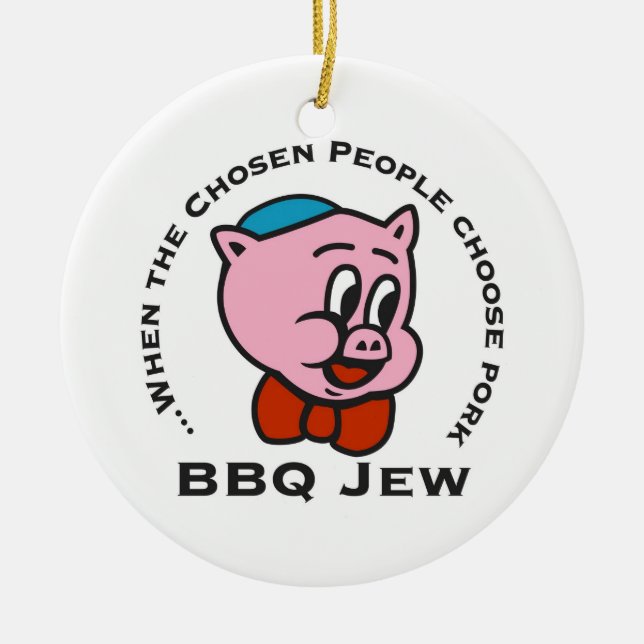Ornement de Noël de juif de BBQ (Devant)