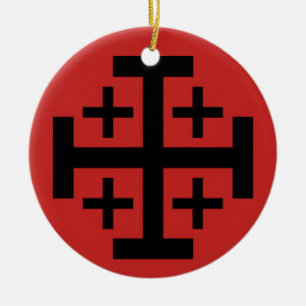 Ornement de Noël de la Croix de Jérusalem