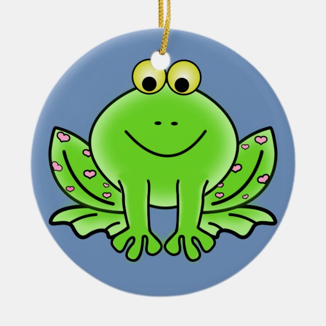 Ornement de Noël de la grenouille (Devant)