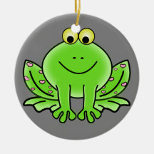 Ornement de Noël de la grenouille