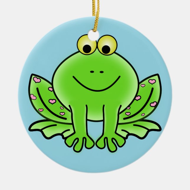 Ornement de Noël de la grenouille (Devant)