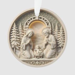 Ornement de Noël de la Nativité – Sainte Famille 2
