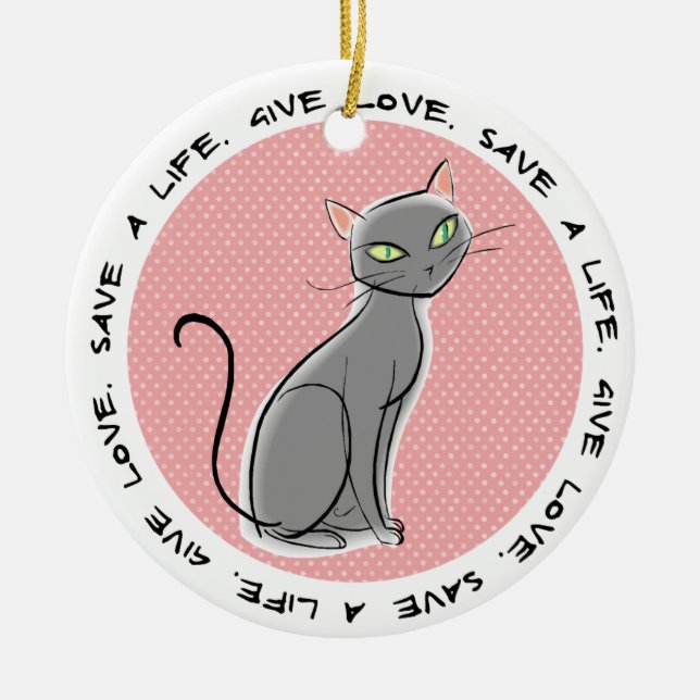 Ornement de Noël de l'adoption des animaux domesti (Devant)
