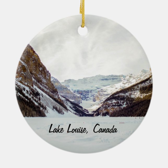 Ornement de Noël de Lake Louise (Dos)