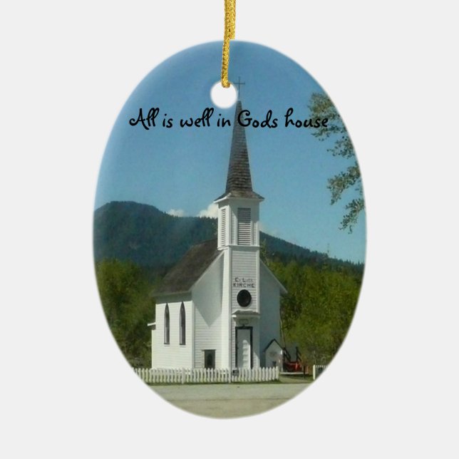Ornement de Noël de l'église (Devant)